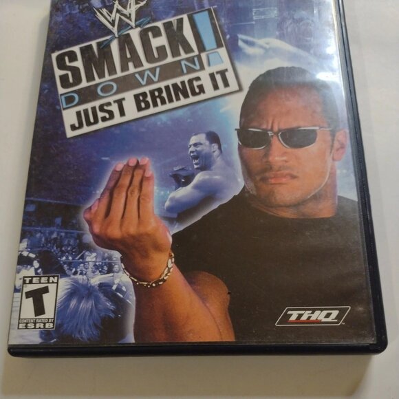 WWE SmackDown ! Just Bring It Black Label (Sony PlayStation 2, 2002) No Manual. - Picture 3 of 9